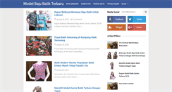 Desktop Screenshot of modelbajubatikterbaru.com