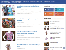 Tablet Screenshot of modelbajubatikterbaru.com